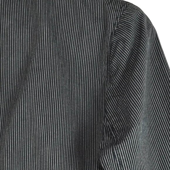 GAP Y2K 2004 Fitted Blazer Black Pinstripe Classic Look Twee Preppy Normcore 6 - Picture 4 of 9